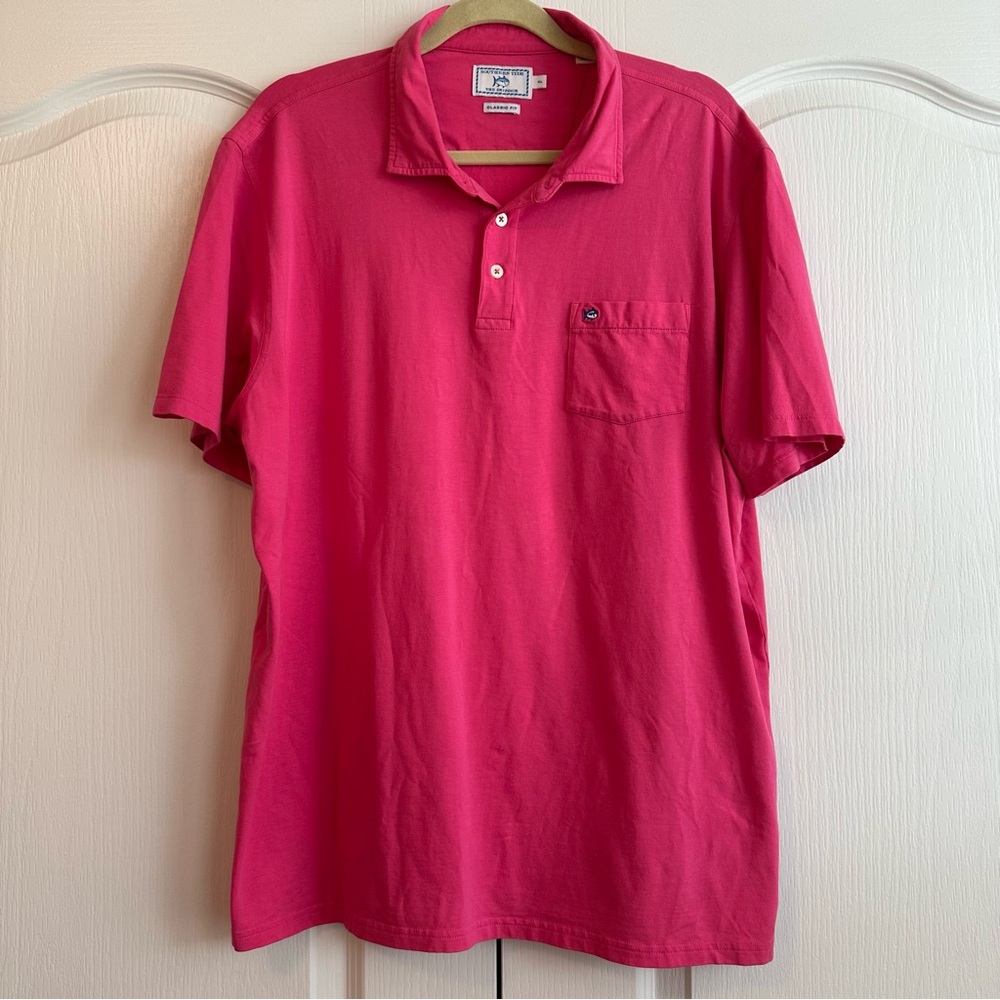 Southern Tide | NWOT - Skipjack Polo - Pink - Size XL